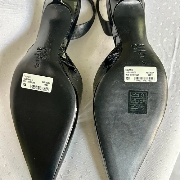 Patent leather Slingback Pumps, black, SCHUTZ - Picture 9 of 11